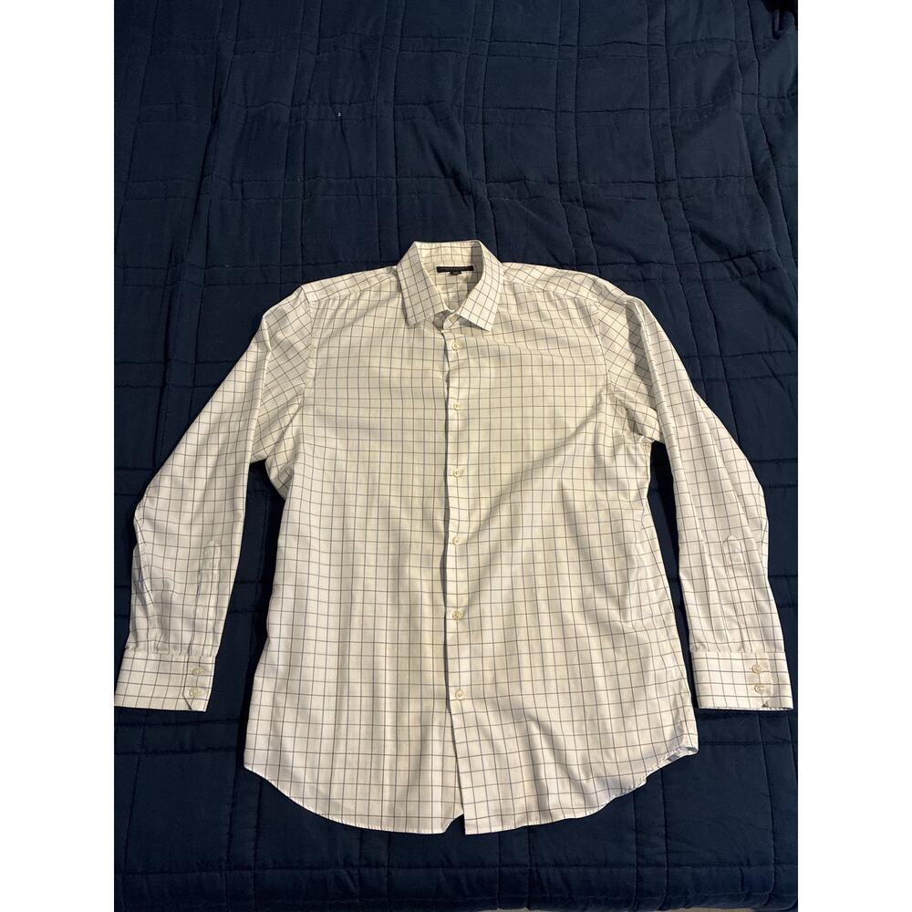 Banana Republic Windowpane Dress Shirt XL